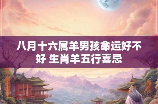 八月十六属羊男孩命运好不好 生肖羊五行喜忌