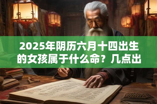 2025年阴历六月十四出生的女孩属于什么命？几点出生最好？