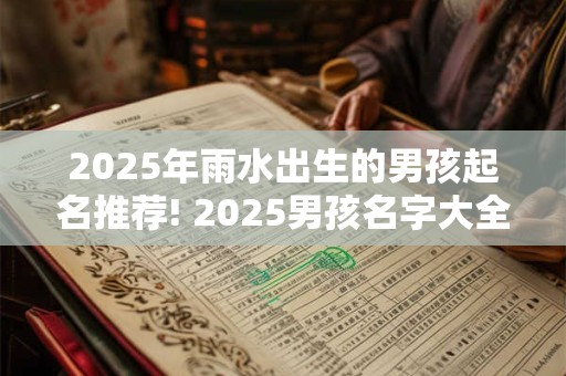 2025年雨水出生的男孩起名推荐! 2025男孩名字大全