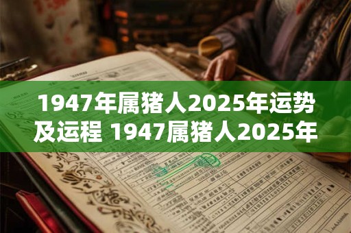 1947年属猪人2025年运势及运程 1947属猪人2025年运势如何