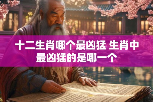十二生肖哪个最凶猛 生肖中最凶猛的是哪一个