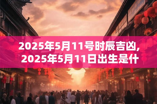 2025年5月11号时辰吉凶, 2025年5月11日出生是什么命