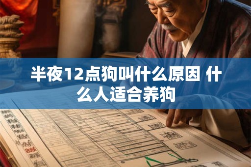 半夜12点狗叫什么原因 什么人适合养狗