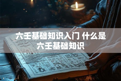六壬基础知识入门 什么是六壬基础知识
