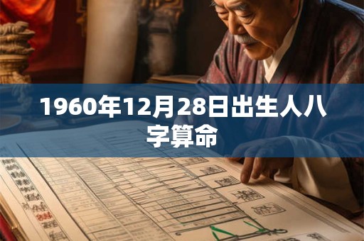 1960年12月28日出生人八字算命 1960年12月28日出生人八字算命