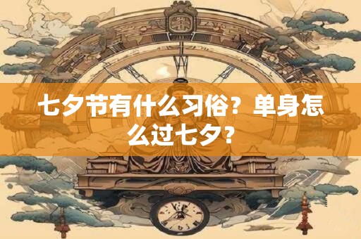 七夕节有什么习俗？单身怎么过七夕？