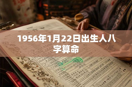 1956年1月22日出生人八字算命