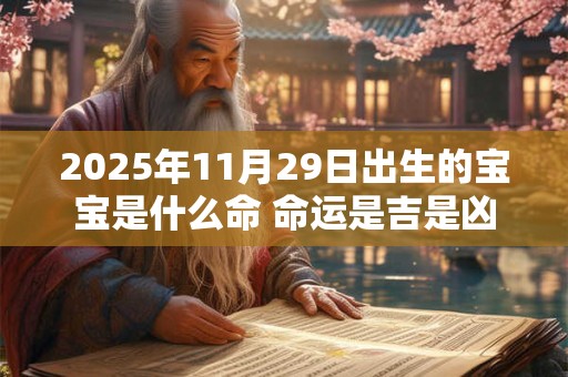 2025年11月29日出生的宝宝是什么命 命运是吉是凶