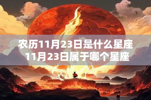 农历11月23日是什么星座 11月23日属于哪个星座