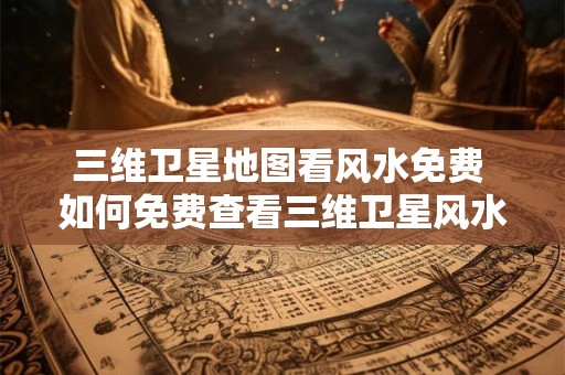 三维卫星地图看风水免费 如何免费查看三维卫星风水地图