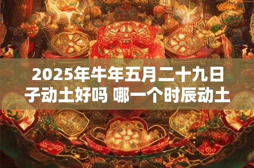 2025年牛年五月二十九日子动土好吗 哪一个时辰动土吉利