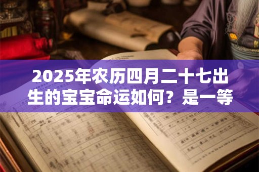 2025年农历四月二十七出生的宝宝命运如何？是一等命吗？