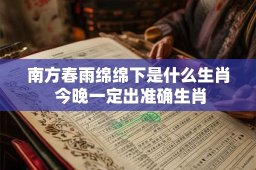 南方春雨绵绵下是什么生肖 今晚一定出准确生肖