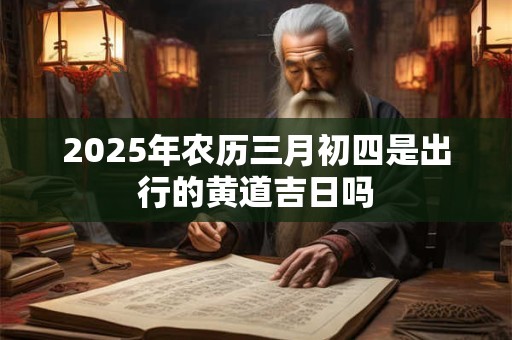 2025年农历三月初四是出行的黄道吉日吗