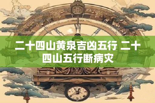 二十四山黄泉吉凶五行 二十四山五行断病灾