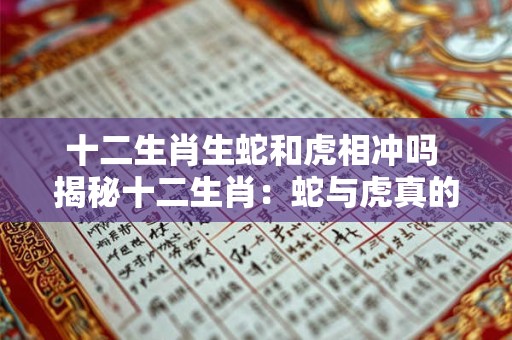 十二生肖生蛇和虎相冲吗 揭秘十二生肖:蛇与虎真的相冲吗 十二生肖生蛇和虎相冲吗 揭秘十二生肖:蛇与虎真的相冲吗