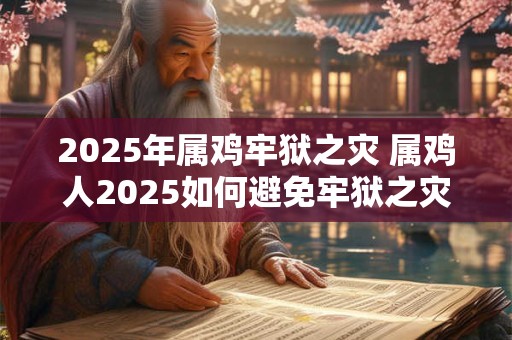 2025年属鸡牢狱之灾 属鸡人2025如何避免牢狱之灾