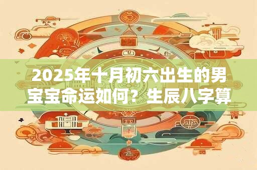 2025年十月初六出生的男宝宝命运如何？生辰八字算命