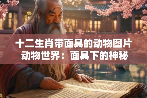 十二生肖带面具的动物图片 动物世界：面具下的神秘面孔