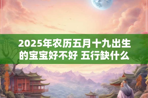 2025年农历五月十九出生的宝宝好不好 五行缺什么