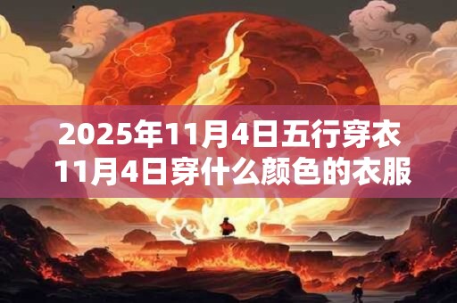 2025年11月4日五行穿衣 11月4日穿什么颜色的衣服最旺运