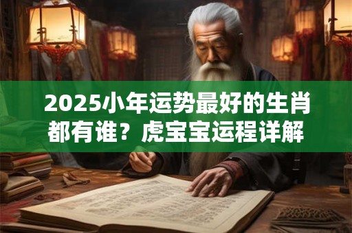 2025小年运势最好的生肖都有谁？虎宝宝运程详解