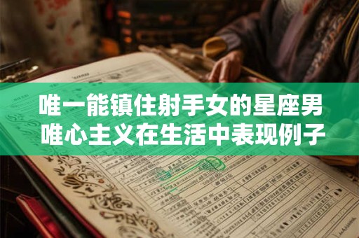 唯一能镇住射手女的星座男 唯心主义在生活中表现例子