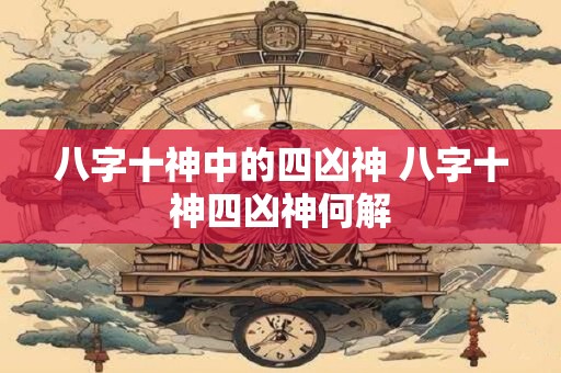 八字十神中的四凶神 八字十神四凶神何解