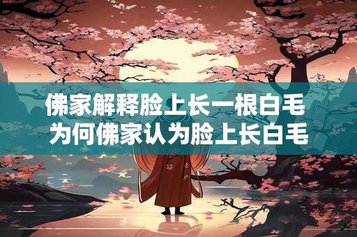 佛家解释脸上长一根白毛 为何佛家认为脸上长白毛