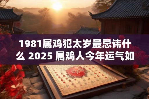 1981属鸡犯太岁最忌讳什么 2025 属鸡人今年运气如何