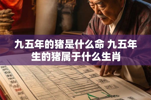 九五年的猪是什么命 九五年生的猪属于什么生肖