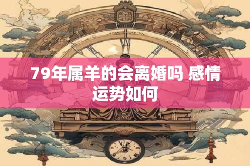 79年属羊的会离婚吗 感情运势如何