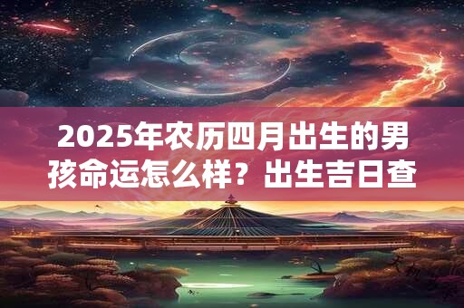 2025年农历四月出生的男孩命运怎么样?出生吉日查询 2025年农历四月出生的男孩命运怎么样?出生吉日查询