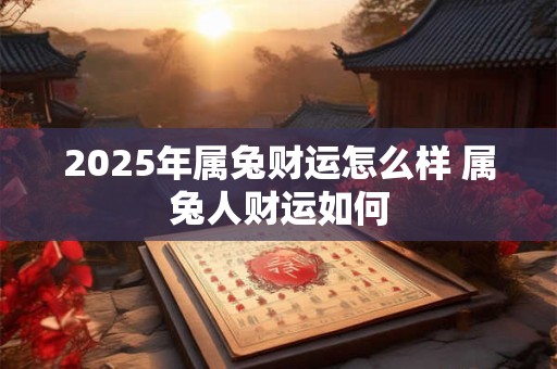 2025年属兔财运怎么样 属兔人财运如何