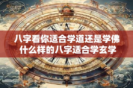 八字看你适合学道还是学佛 什么样的八字适合学玄学