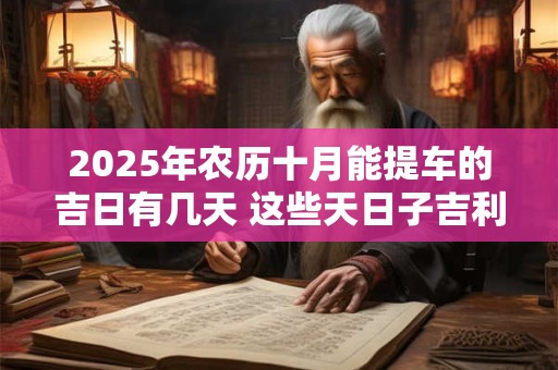 2025年农历十月能提车的吉日有几天 这些天日子吉利