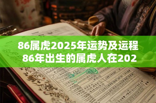 86属虎2025年运势及运程 86年出生的属虎人在2025年的运势和运程如何