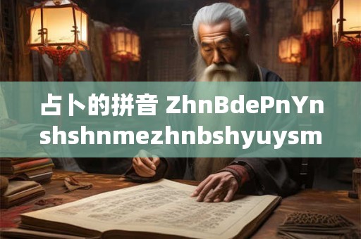 占卜的拼音 ZhnBdePnYnshshnmezhnbshyuysma 占卜的拼音 ZhnBdePnYnshshnmezhnbshyuysma