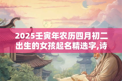 2025壬寅年农历四月初二出生的女孩起名精选字,诗意美好的名字