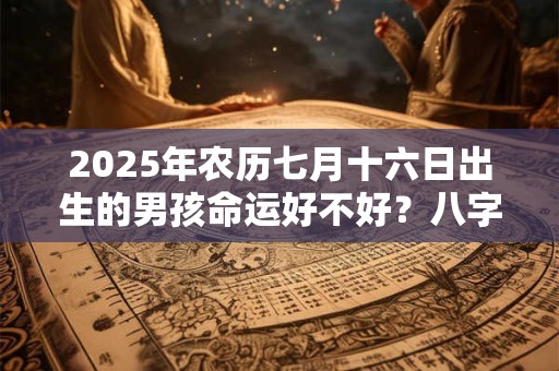 2025年农历七月十六日出生的男孩命运好不好？八字命理分析