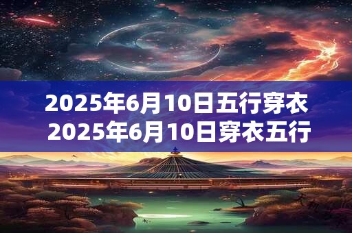 2025年6月10日五行穿衣 2025年6月10日穿衣五行合适吗