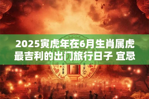 2025寅虎年在6月生肖属虎最吉利的出门旅行日子 宜忌分析