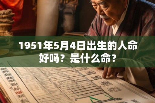 1951年5月4日出生的人命好吗？是什么命？