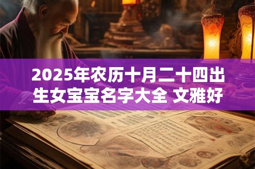 2025年农历十月二十四出生女宝宝名字大全 文雅好听