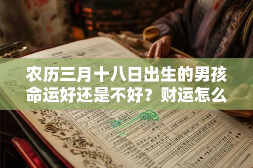农历三月十八日出生的男孩命运好还是不好？财运怎么样？