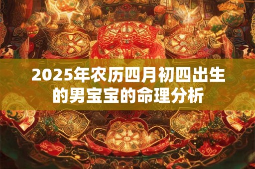 2025年农历四月初四出生的男宝宝的命理分析
