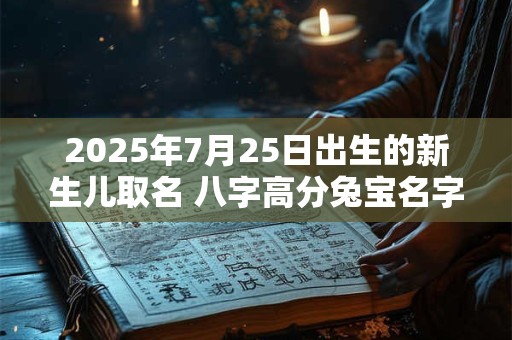 2025年7月25日出生的新生儿取名 八字高分兔宝名字 2025年7月25日出生的新生儿取名 八字高分兔宝名字