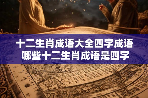十二生肖成语大全四字成语 哪些十二生肖成语是四字成语