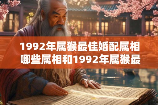 1992年属猴最佳婚配属相 哪些属相和1992年属猴最佳婚配