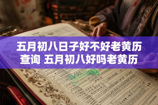 五月初八日子好不好老黄历查询 五月初八好吗老黄历查询